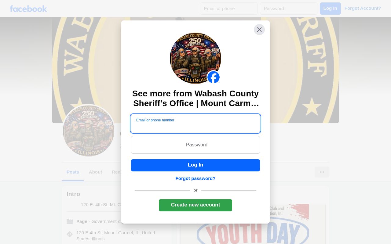 Wabash County Sheriff official wanted information route